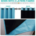 NICETOWN 100% Blackout Short Curtains - Image 5