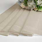OVZME Taupe Sheer Curtains 96 Inches Long 2 Panels - Image 8
