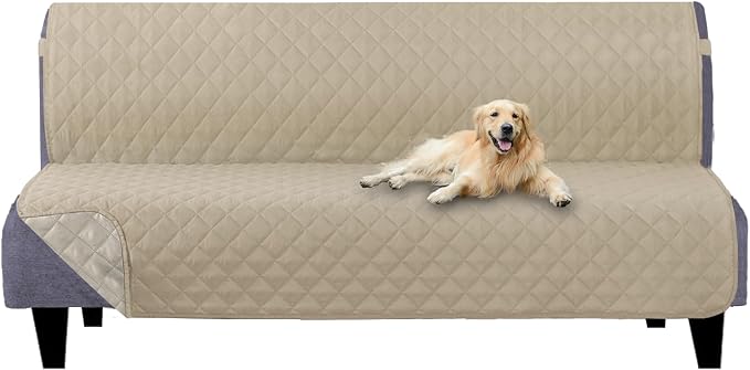 U-NICE HOME Futon Sofa Covers Reversible Sofa Slipcover Armless Cover Furniture by U-NICEHOME