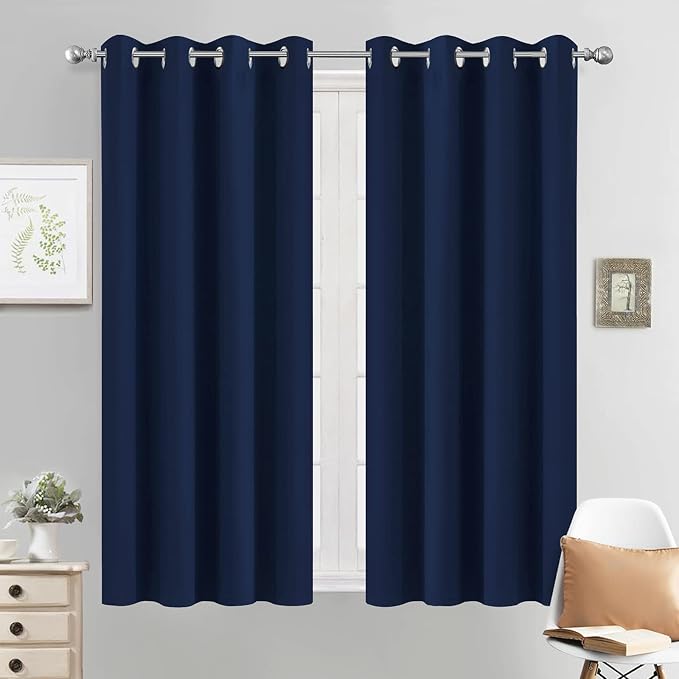 Yakamok Blackout Curtains Room Darkening Thermal Insulated Grommet top Window by Yakamok