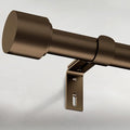 GEEBOBO Bronze Curtain Rods for Windows 48 to 84 Inch, 1 Inch Adjustable Heavy by GEEBOBO