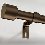GEEBOBO Bronze Curtain Rods for Windows 120 to 240 Inch, 1 Inch Extra Long by GEEBOBO