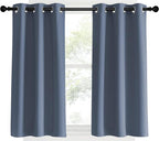 NICETOWN Stone Blue Thermal Insulated Curtains Blackout Draperies, 34 by 40 - Image 2