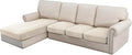H.VERSAILTEX Velvet Stretch Sectional Couch Covers by HVERSAILTEX