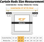 GEEBOBO Gold Curtain Rods for Windows 28 to 48 Inch, 1 Inch Adjustable Heavy - Image 5