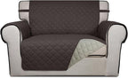 PureFit Reversible Quilted Sofa Cover, Water Resistant Slipcover Furniture by PureFit