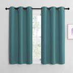 NICETOWN Short Kitchen Blackout Curtains, Thermal Insulated Solid Grommet by NICETOWN