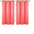 LEMOMO Blackout Curtains 38 x 54 inch/Coral Curtains Set of 2 Panels/Thermal - Image 2