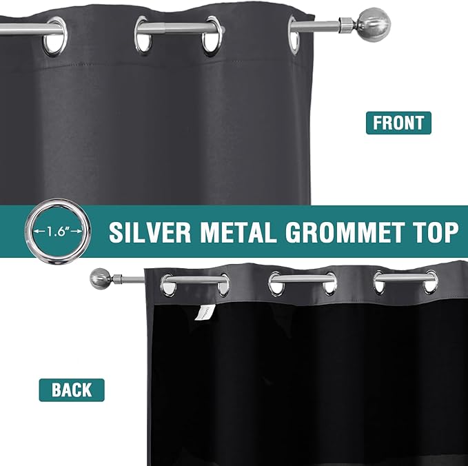 ChrisDowa 100% Blackout Curtains 120 inch Long - Image 3