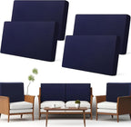 Newwiee Set of 4 Stretch Patio Cushion Covers Sofa Couch Seat Chair Slipcovers by Newwiee