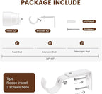1” Diameter Curtain Rods Itself is 30 to 60 inch 1 Pack Fit 30-54 inch Window - Image 3