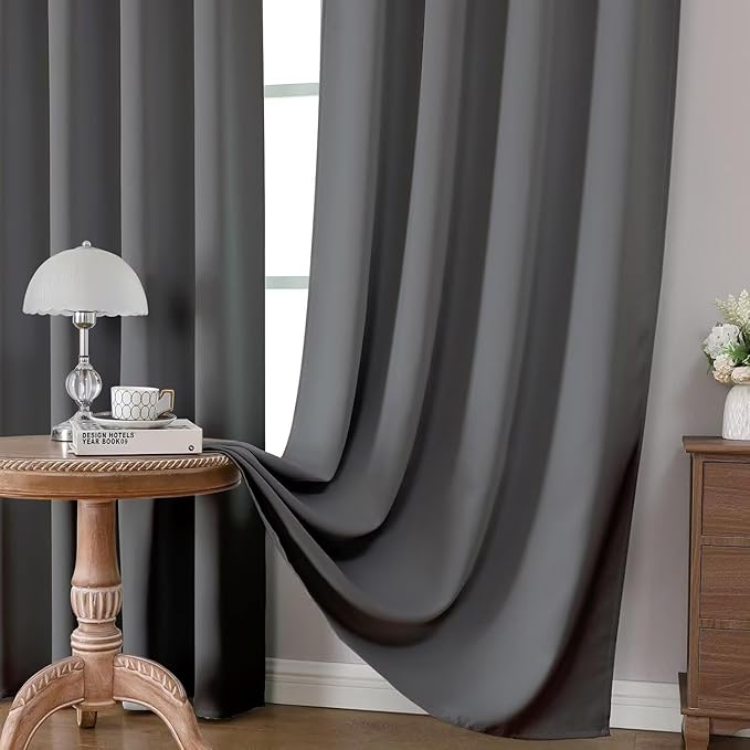 Joydeco Blackout Curtains 90 Inch Length 2 Panels Set, Thermal Insulated Long - Image 4