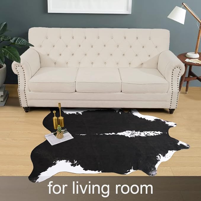AROGAN 8x10 Feet Faux Cowhide Area Rugs - Image 2