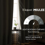 MIULEE Blackout Curtains for Bedroom Living Room Thermal Insulated Room - Image 2