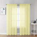 Chyhomenyc Sheer Curtains 72 Inch Length 2 Panels by Chyhomenyc