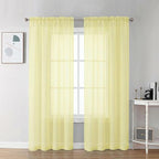 Chyhomenyc Sheer Curtains 72 Inch Length 2 Panels by Chyhomenyc