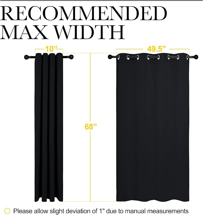NICETOWN Bathroom Blackout Curtains and Drapes - Image 7