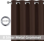 Yakamok Blackout Curtains for Bedroom 2 Panels Set 108 Inch Length Thermal - Image 2