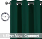 Yakamok Dark Green Blackout Curtains - Image 2