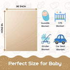 Sherpa Fleece Baby Blanket, Ultra Soft Fluffy Premium Baby Blankets - Image 2