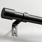 Extra Long Curtain Rods for Windows 32 to 240 Inch, 1 Inch Black Heavy Duty by IFELS