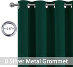 Yakamok Dark Green Blackout Curtains - Image 3