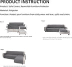 Easy-Going L Shape Sofa Cover Sectional Couch Cover Chaise Lounge Sofa - Image 7