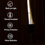 MIULEE Velvet Curtains 63 inch Length 2 Panels - Image 5