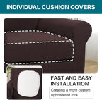 Turquoize 2 Piece Chair Covers Chair Slipcovers - Image 5