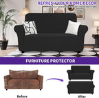 ZNSAYOTX Super Stretch Loveseat Covers, New Striped Love Seat Slipcover - Image 2