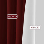Yakamok Room Darkening 100% Blackout Curtains Grommet Window Treatments - Image 9
