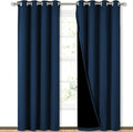 NICETOWN Full Shading Curtains 90" Long 2 Panels Set by NICETOWN