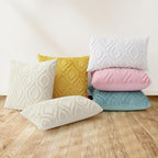 decorUhome Summer Throw Pillow Covers 22x22 Inch Set of 2, Soft Plush Faux Wool - Image 8