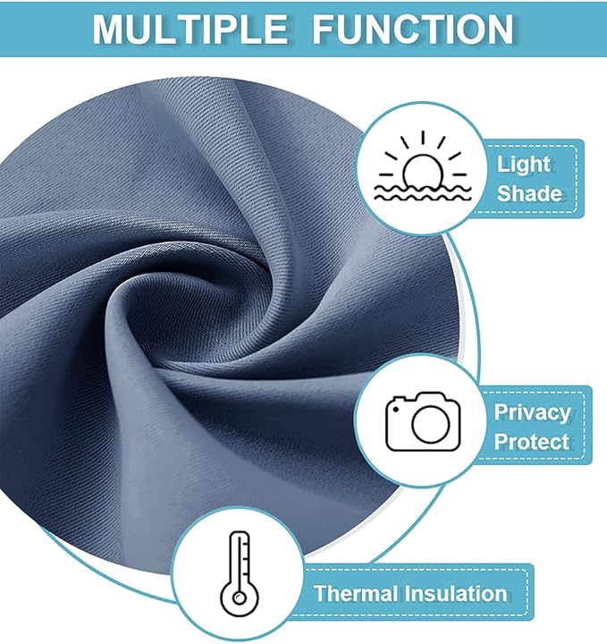 RYB HOME Extra Wide Blackout Curtains - Image 6