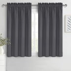 DWCN Bedroom Curtains Blackout Drapery Panels 54 Inch Length 2 Panels Set by DWCN