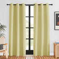 NICETOWN Blackout Curtains for Bedroom, Paler Yellow, 42 W by 80 L, Thermal by NICETOWN