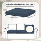 8Pcs Stretch Patio Cushion Covers, Outdoor Couch Covers Replacement, Outdoor - Image 2
