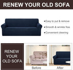 U-NICE HOME Oversized Stretch Loveseat Couch Cover Sofa Covers Washable Sofa - Image 5