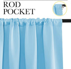 NICETOWN 2 Panels Blackout Curtains, Rod Pocket Thermal Insulated Drapes - Image 2
