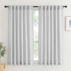 RYB HOME Linen Sheer Curtains by RYBHOME