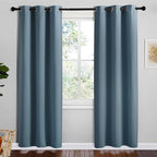 NICETOWN Smoky Blue Blackout Curtains 78 inches Length by NICETOWN