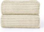 BEDELITE Fleece Blanket King Size – 3D Ribbed Jacquard Soft and Warm Decorative - Image 7