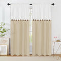 FRAMICS Farmhouse Cotton Linen Curtains by FRAMICS