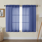 Gwine Royal Blue Sheer Curtains by Gwine