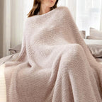 Snuggle Sac Taupe Blankets Twin Size, Reversible Super Soft Bed Blanket Warm - Image 7