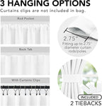 Deconovo Total Blackout Curtains 2 Panels W70 x L95— 100% Blackout, Thermal - Image 4