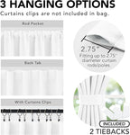Deconovo Total Blackout Curtains 2 Panels W42 x L54— 100% Blackout, Thermal - Image 3