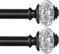USFOOK 2 Pack Curtain Rod 32 to 58 Inches, USFOOK 7/8 Inch Telescoping Splicing by USFOOK