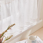 jinchan Valance Curtains for Windows 16 Inch Colorful Mini Pom-Pom Country - Image 8