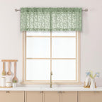 Chyhomenyc Sage Green Sheer Valances by Chyhomenyc